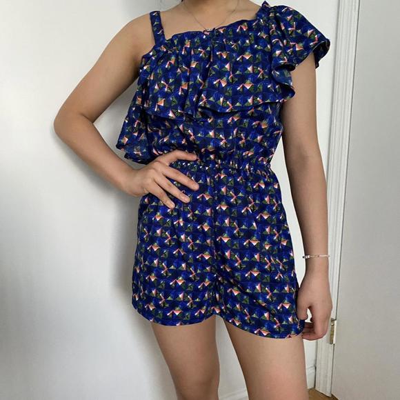 One Shoulder Romper - Picture 1 of 4